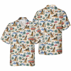 Deutscher Schäferhund Hawaiihemd | Hawaii Shirt