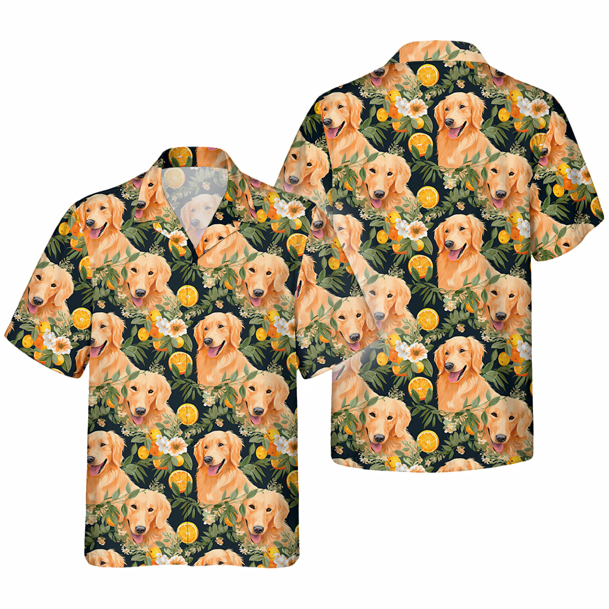 Golden Retriever Hawaiihemd | Hawaii Shirt