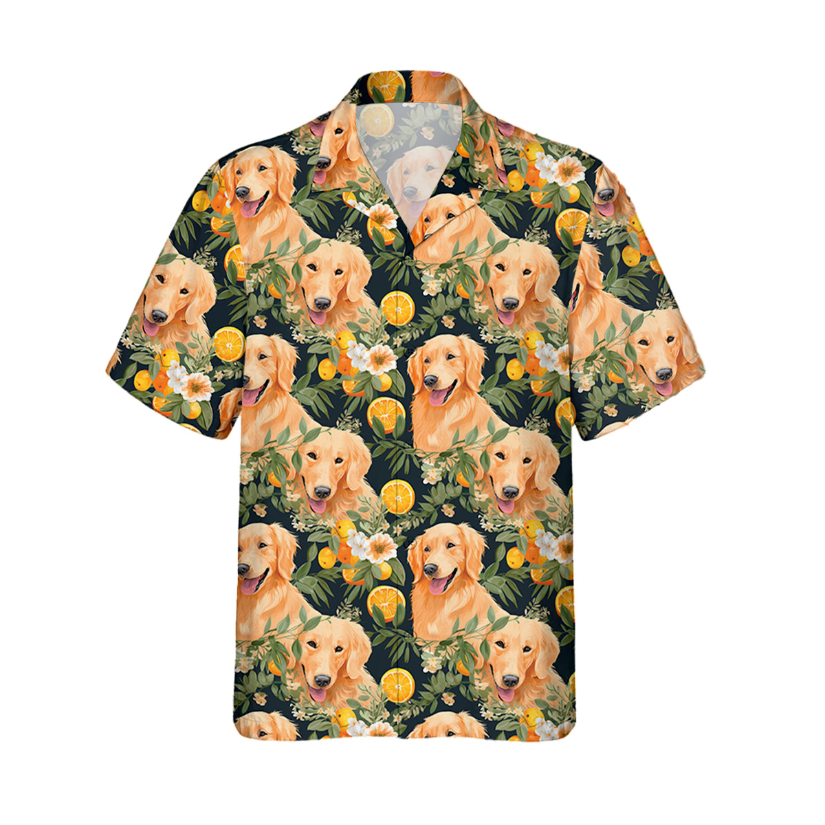 Golden Retriever Hawaiihemd | Hawaii Shirt – Bild 2