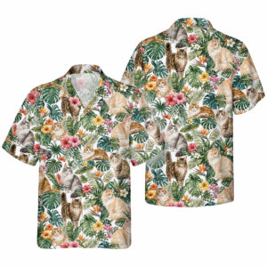 Hawaiihemd Norwegische Waldkatze Hawaiihemd | Hawaii Shirt